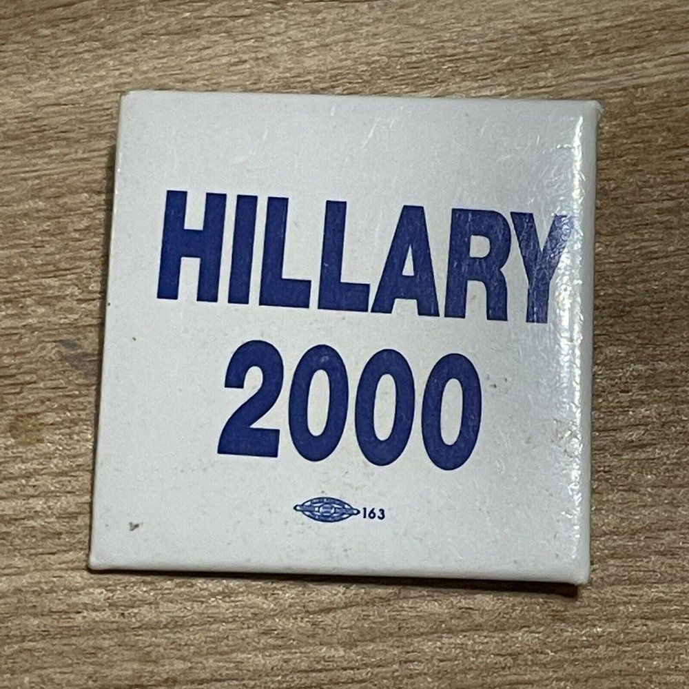 Hillary Clinton New York Pin button political Presidential Government 2000